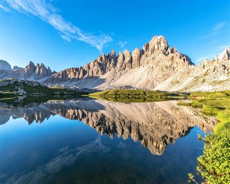 Wallpaper Dolomites Alps Lake Water Reflection 1920x1200 Hd Picture