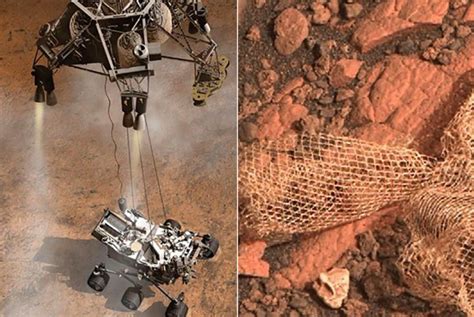 Nasas Mars Perseverance Rover Discovers Skycrane Hardware That Looks