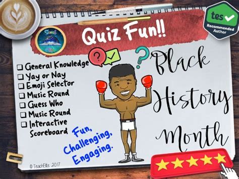 Black History Month Quiz Teaching Resources