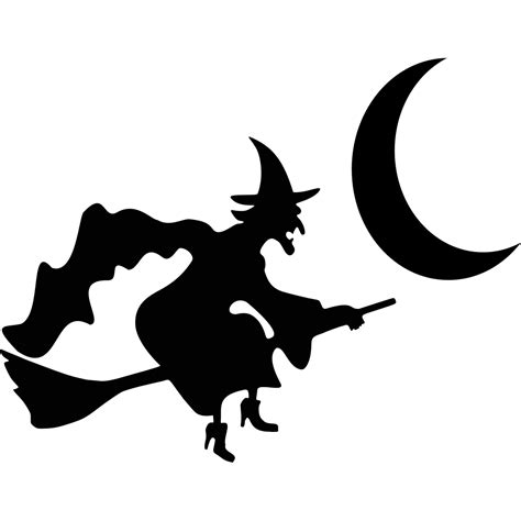 Witch Moon Silhouette Png Svg Clip Art For Web Download Clip Art