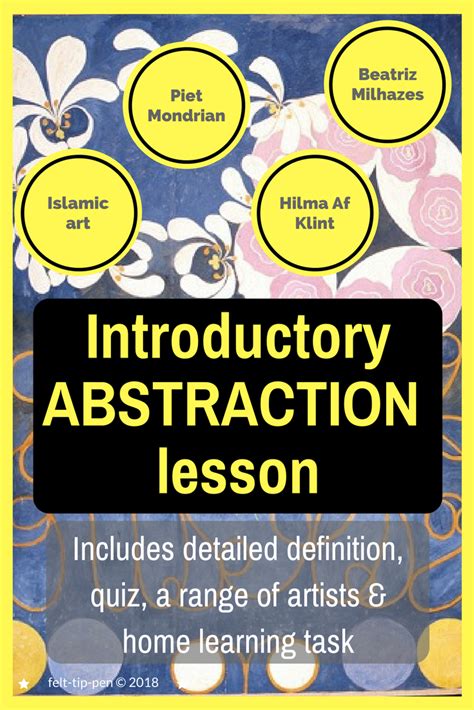 This Art Lesson Introduces The Concept Of Abstraction 🎨 There Is An