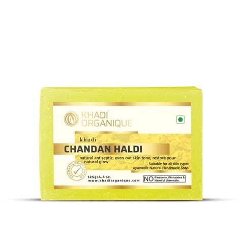 Khadi Organique Glycerine Chandan Haldi Soaps Packaging Size G At