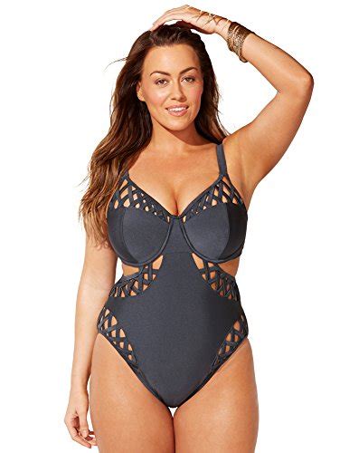 swimsuitsforall women s plus size gabifresh x swimsuits for all caves underwire swimsuit 18 d