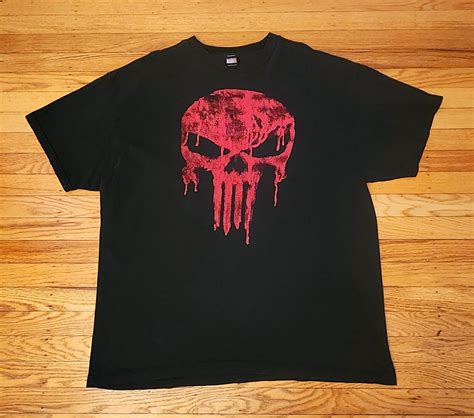 Y2k Bloody The Punisher Marvel Mad Engine T Shirt Sz Gem