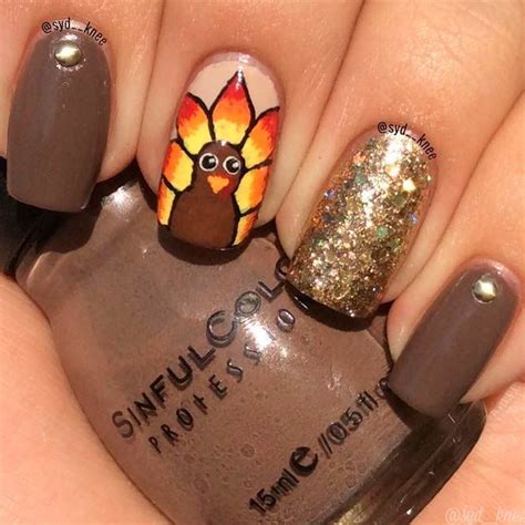 48 Thanksgiving Nails Designs And Ideas Turkey Nails Thanksgiving Nail Designs Thanksgiving