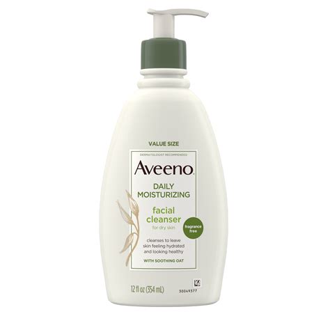 Aveeno Daily Moisturizing Facial Cleanser With Soothing Oat 12 Fl Oz