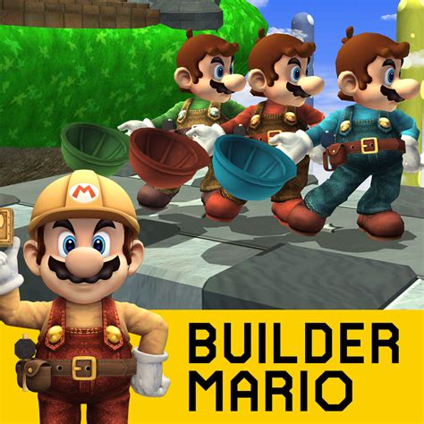 Builder Mario Super Smash Bros Brawl Mods