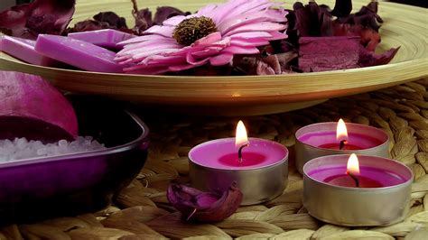 Spa Concept With Candles Dry Flowers Stock Footage Sbv 305734100