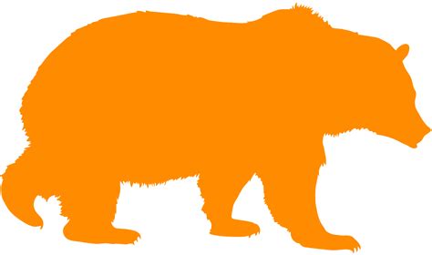 Grizzly Bear Silhouette Free Vector Silhouettes