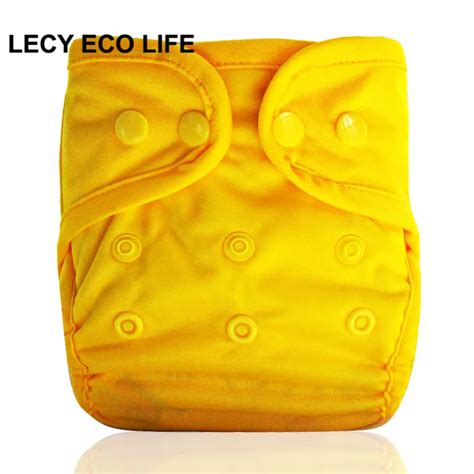 Lecy Eco Life 1pc Newborn Size Adjustable Cloth Diapers Cover With