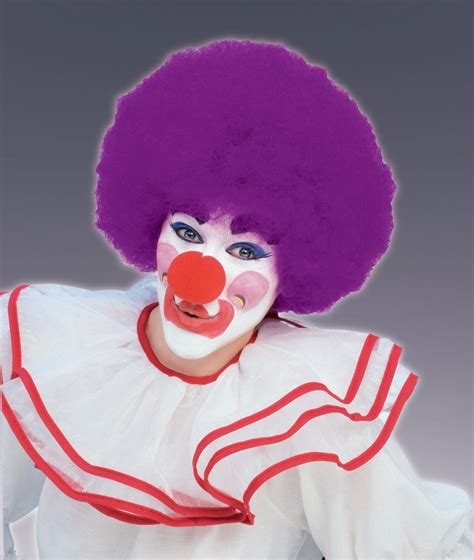 Adult Afro Fro Colorful Circus Clown Wig Hair Halloween Costume