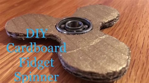 Diy Cardboard Fidget Spinner Youtube