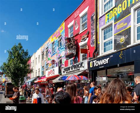 Wall Paintings On T And Shoe Stores Shops In Camden High Street