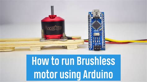 How To Run Brushless Motor Using Arduino Youtube