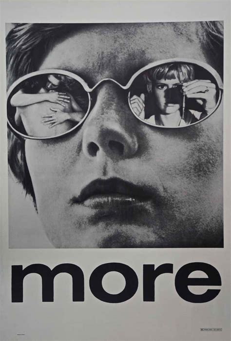 Unknown More 1969 Poster Cult Drug Themed Score By Pink