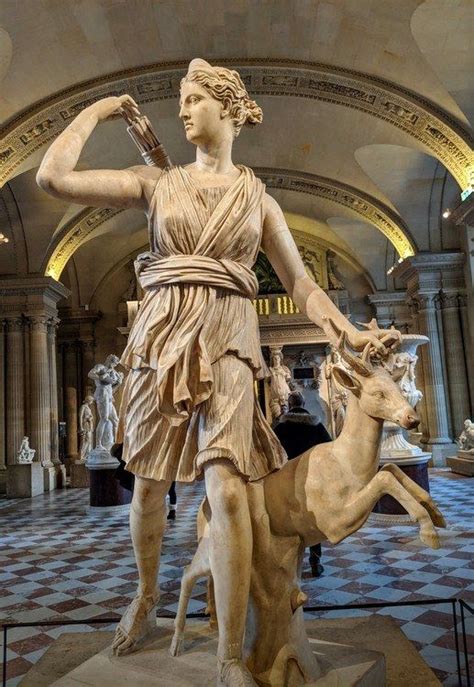Artemis Goddess Of The Hunt Ancient Greek Sculpture Greek Mythology Art Greek And Roman