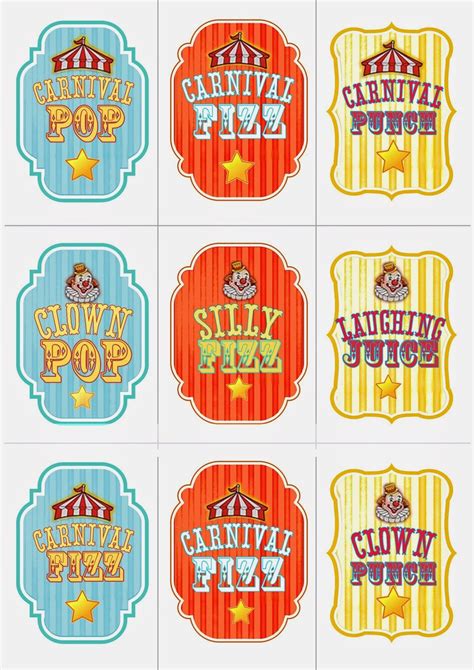 Greatfun4kids Printables Carnival Party Carnival Themed Party