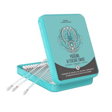 Base Labs Keloid Bump Removal Swabs Medicated Piercing Aftercare Swabs For Piercing Bumps