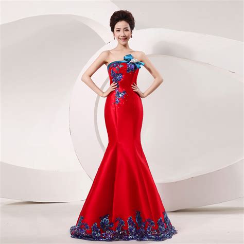 Red And Blue Wedding Dresses