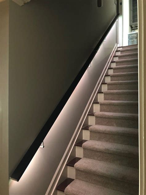 Led Square Flat Wall Mount Modern Stair Hand Rail Staircase Railing Kit