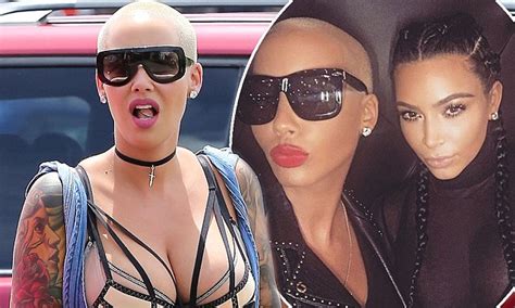 Amber Rose Re Ignites Feud With Kardashians And Blasts Kanye West Daily Mail Online