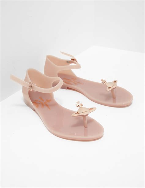 Melissa X Vivienne Westwood Anglomania Honey Sandal Nude Rose Gold In