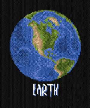 Free cross stitch samplers and sayings from a to z from around the internet. Earth Cross Stitch Pattern space