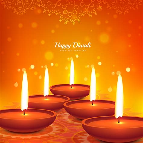 Happy Diwali Vector Diya Design Beautiful Background Download Free