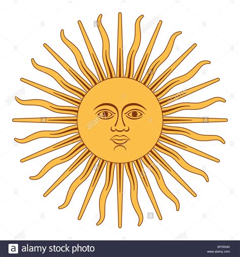 Esta compuesta por tres colores los cuales son azul. Sun of May, Spanish Sol de Mayo, a national emblem of Argentina on the country flag ...