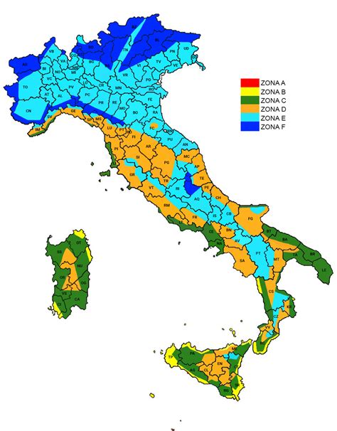 Le Zone Climatiche Italiane E I Periodi Di Accensione Degli Impianti Di