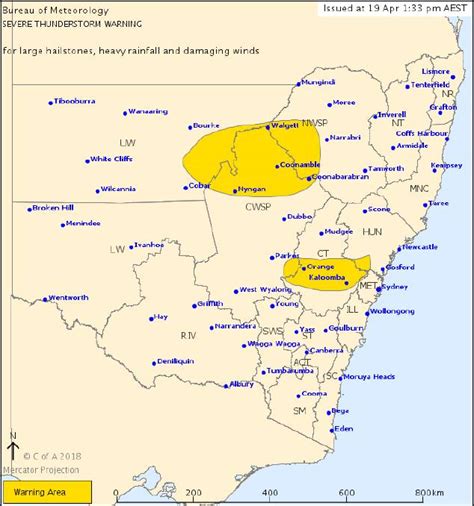 Storm Warning For North West Slopes And Plains Central West And Upper