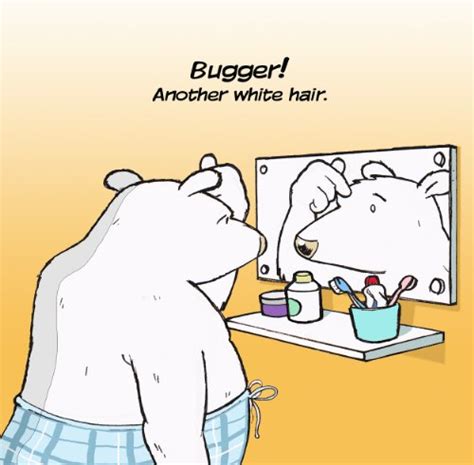 Buy Twizler Funny Card With Polar Bear And White Hair Blank Card