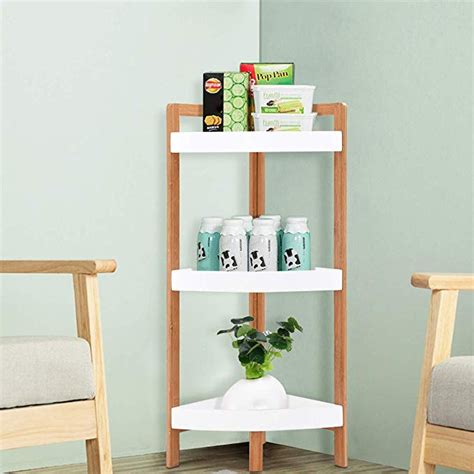 Free delivery over £40 to most of the uk great selection excellent customer service find everything for a beautiful home. COSTWAY 3 Tier Corner Shelf Free Standing Wooden Ladder ...