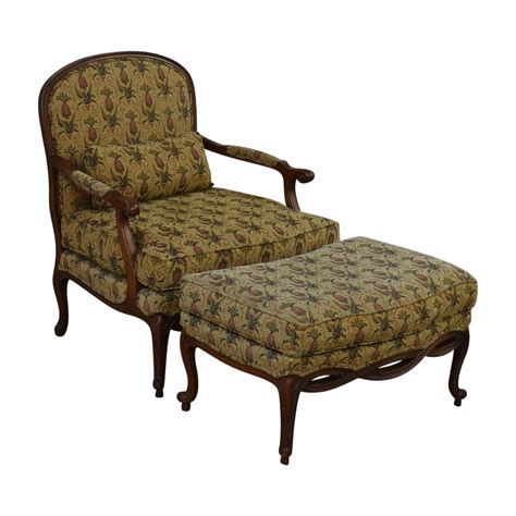 Ethan Allen French Bergere Chair And Ottoman 79 Off Kaiyo