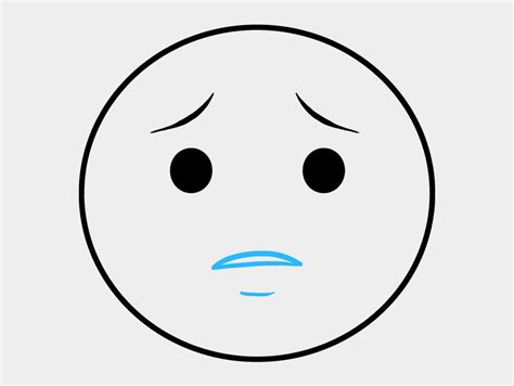 How To Draw Crying Emoji Sad Face To Draw Cliparts And Cartoons Jingfm