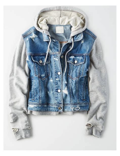 Image Result For Jean Jacket Over A Hoodie Female Chaquetas De