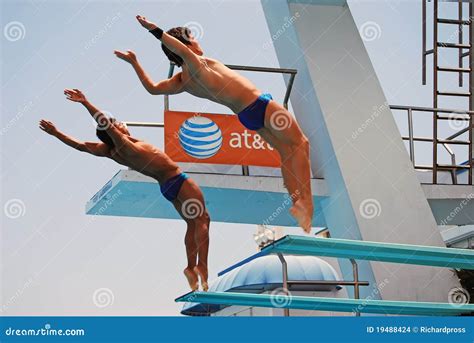 Australian Synchronized Diving Team Editorial Stock Image Image 19488424