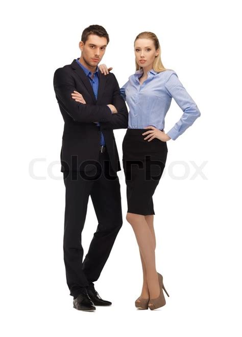 Man And Woman In Formal Clothes Stock Photo Colourbox