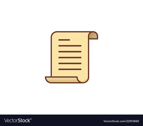 Paper Scroll Logo Icon Design Royalty Free Vector Image