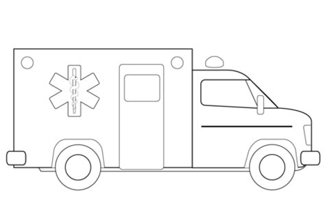 Gambar Ambulance Truck Coloring Page Free Printable Pages Click Version