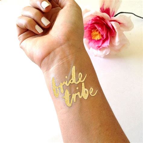 Bride Tribe Tattoo Bachelorette Tattoos Bridesmaid Tattoo Etsy