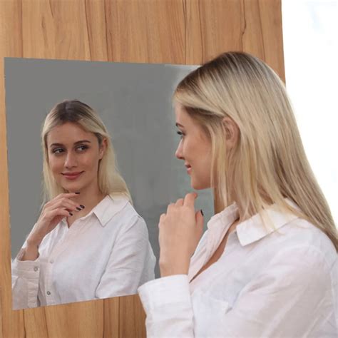 50x100cm Mirror Wall Stickers Silver Reflective Solar Film Mirror Sticker Rectangle Self