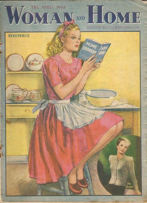 woman and home magazine from april 1948 vintage magazines vintage illustration vintage magazine