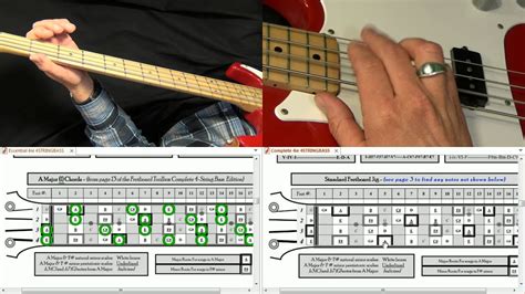 Simple Bass Lines For Some A Major Chord Progressions Youtube