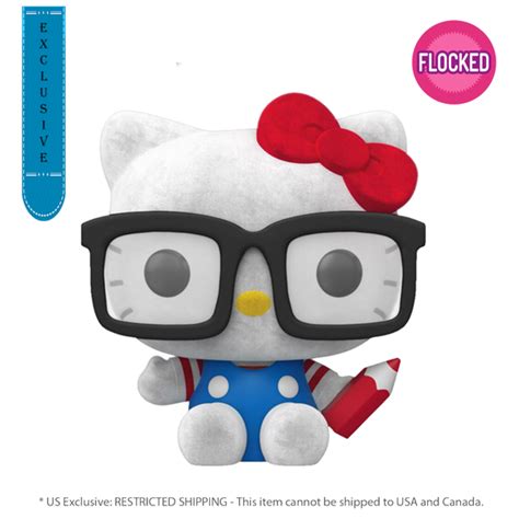 hello kitty hello kitty hipster nerd with glasses us exclusive flock rare candy collectables
