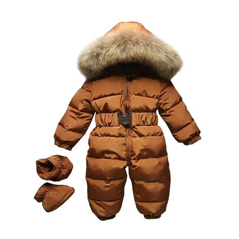 2019 Winter Baby Romper Onesie Coat Infant Children Snowsuit Outerwear