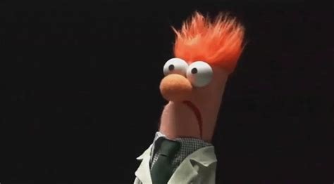 Funny Beaker Muppet Cartoon Character