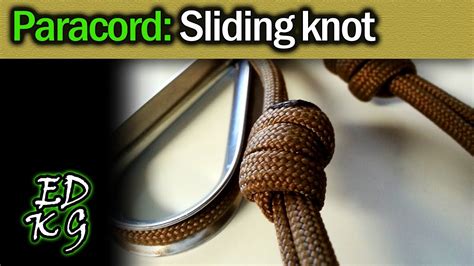 Maybe you would like to learn more about one of these? Simple Paracord: Sliding Knot (great for lanyards) | Paracord, Sliding knot, Knots