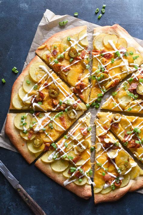Loaded Baked Potato Pizza Recipe Foxes Love Lemons
