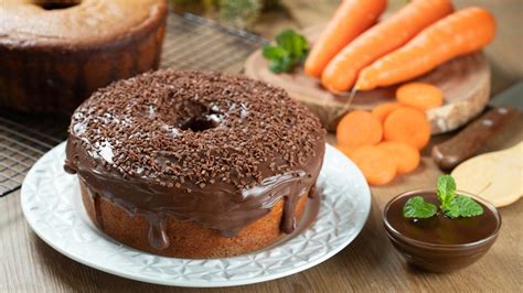 Brazilian Carrot Cake Is A Cozy Dessert Topped With Chocolate Frosting